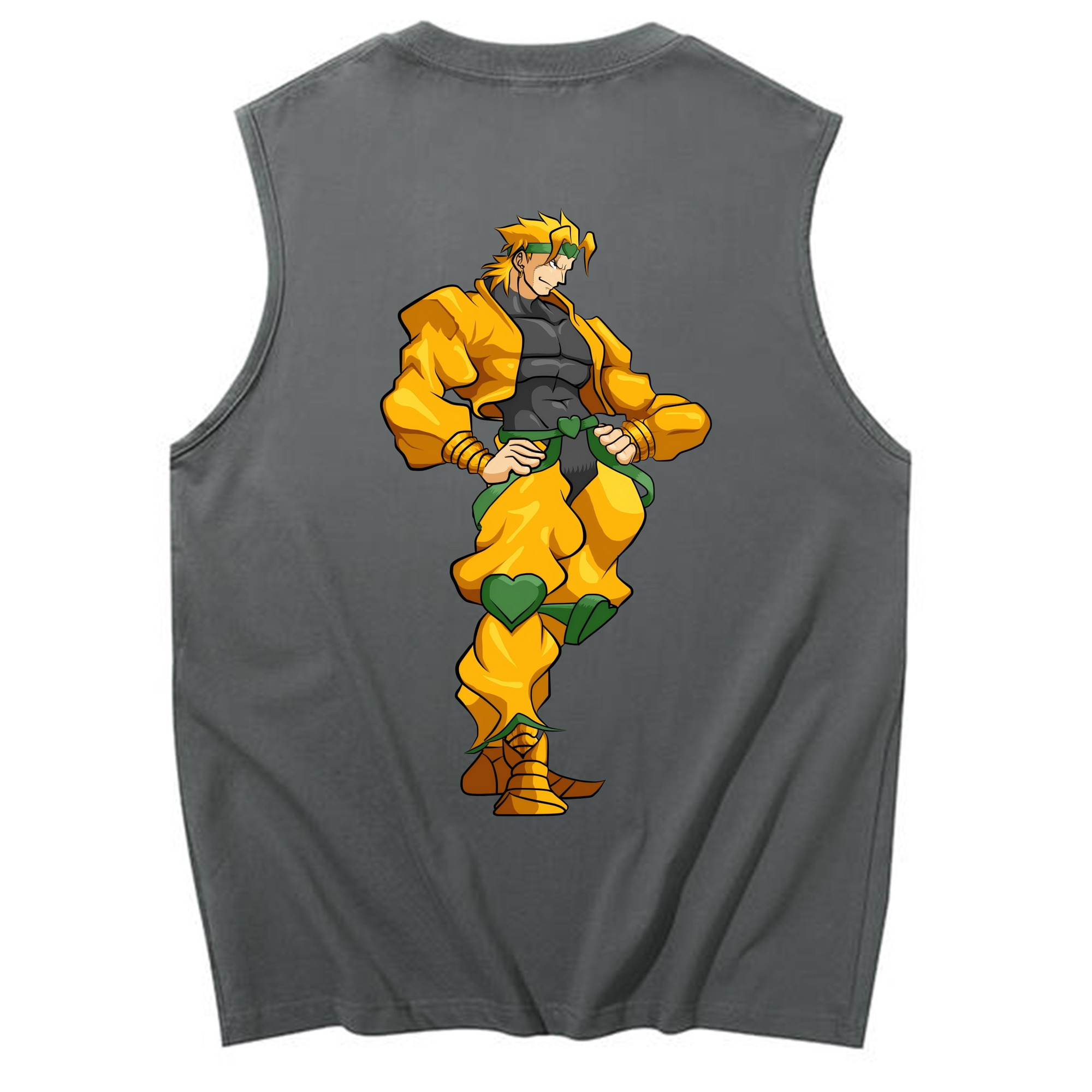 （画像用） ジョジョの奇妙な冒険 ディオ?ブランドー JoJo's Bizarre Adventure Dio Brando コットン100％タンクトップ（背面プリント）